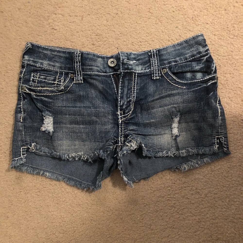 cut off denim shorts